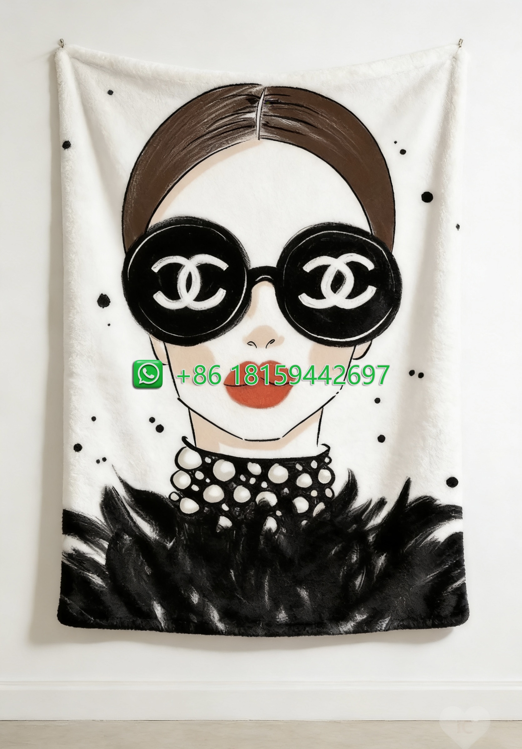 Chanel Throw Blankets
